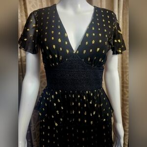 Temperley London Wandering Lace Midi Dress SIZE Us 4